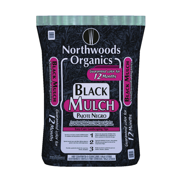 Waupaca Northwoods Northwoods Organics Decorative Mulch, Black Bag WNW03252